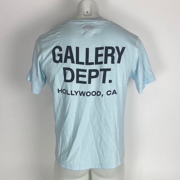 Gallery Dept. Souvenir T-shirt Baby Blue Men’s Size Small
